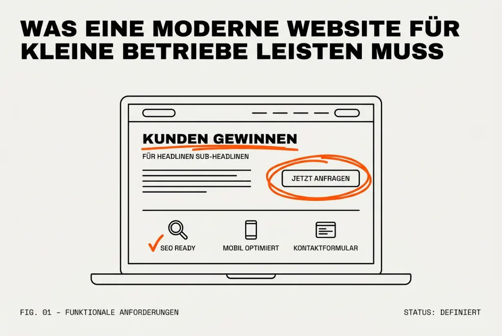 Was eine moderne Website für kleine Betriebe leisten muss - Funktionale Anforderungen