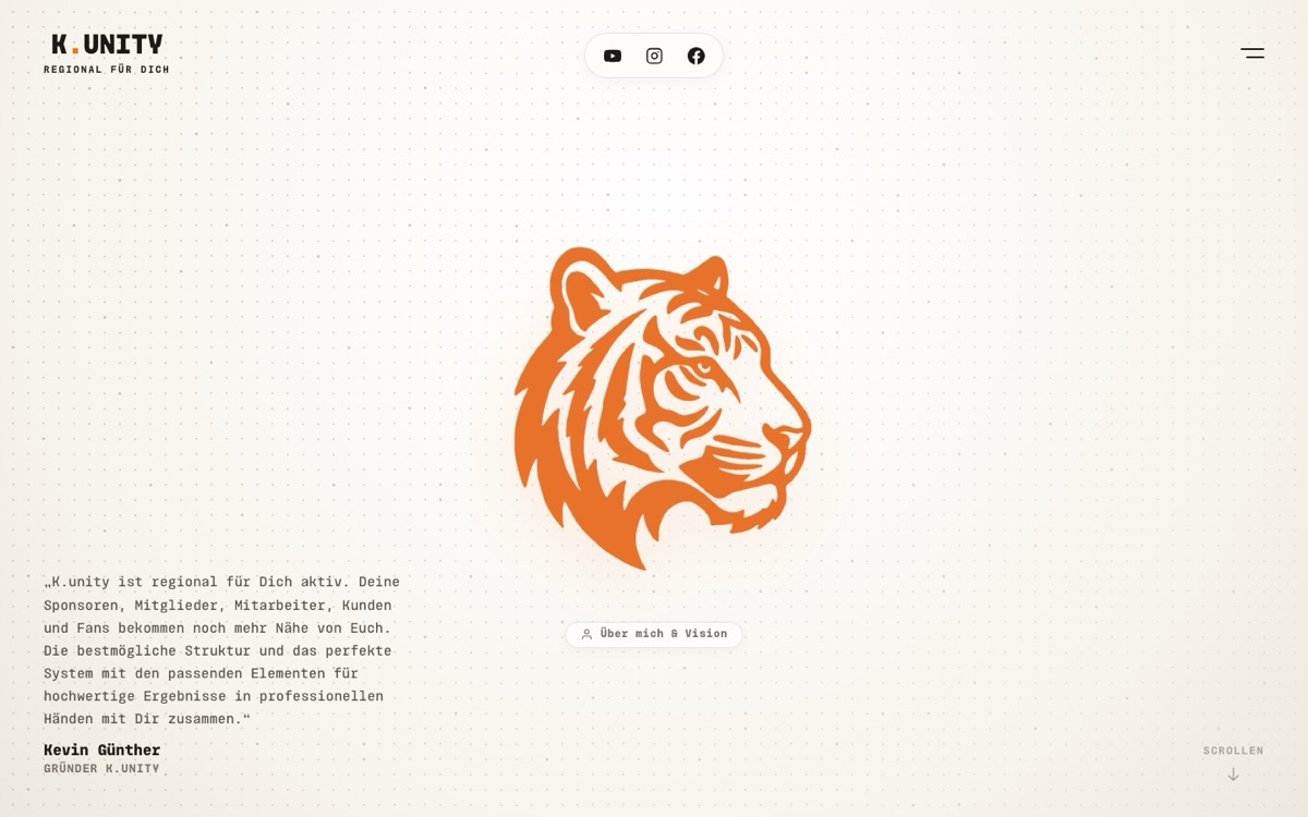Projekt K.unity: Brand Identity & Digital Portfolio von Scalyo
